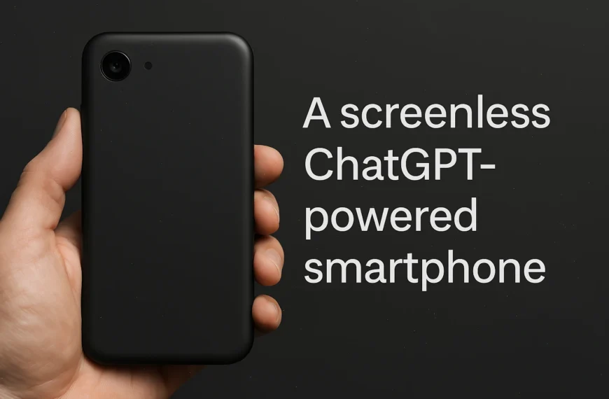 A screenless smartphone