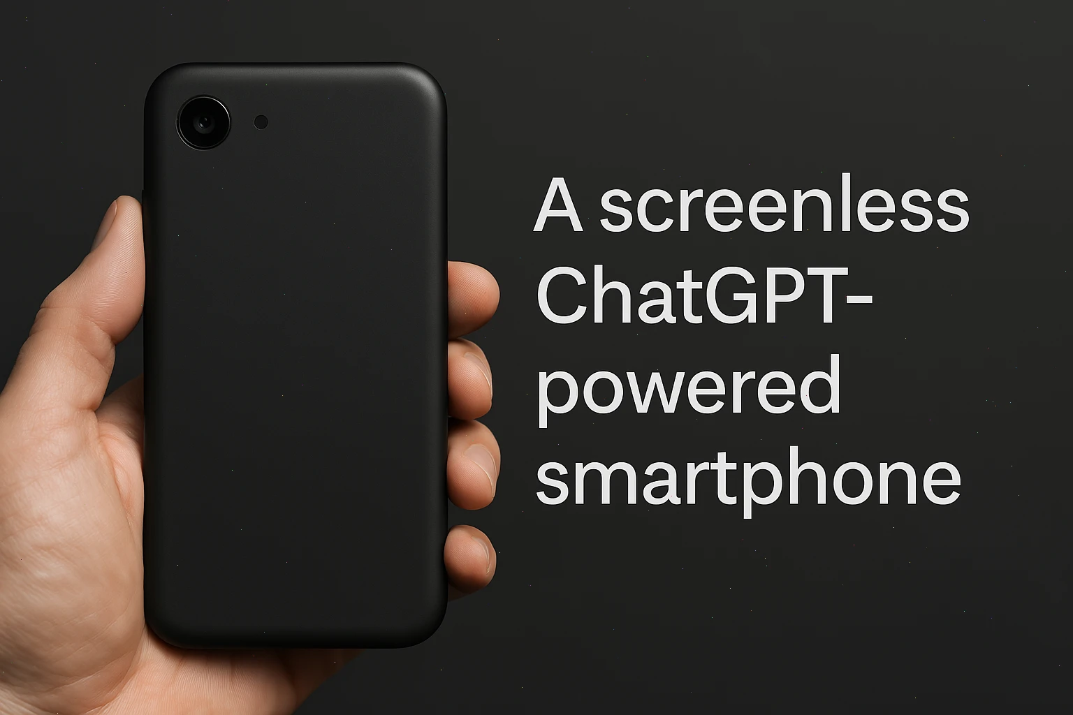 A screenless smartphone
